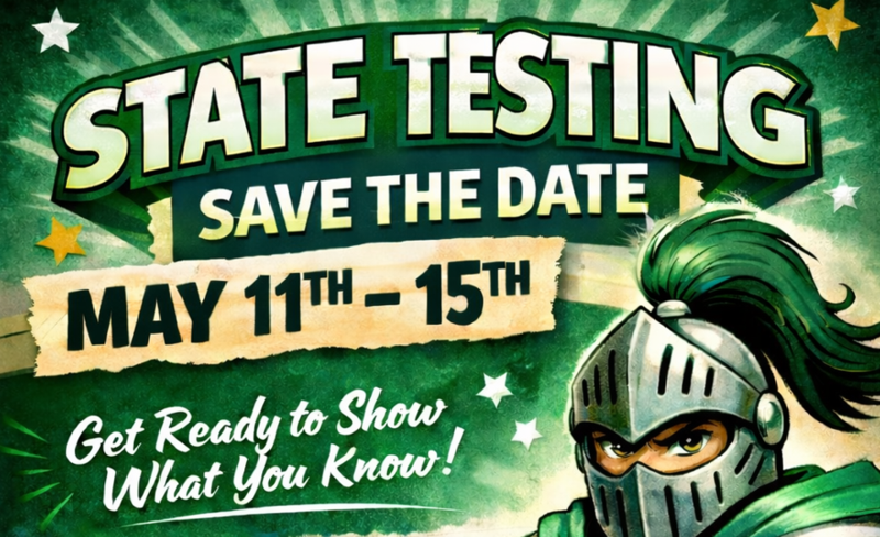 State testing flyer