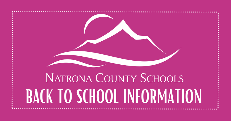 Natrona County Schools Back to School Information graphic
