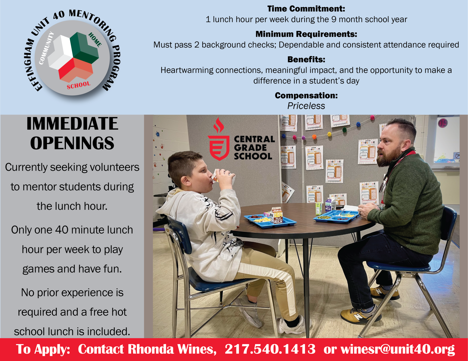 Seeking Mentor Volunteers