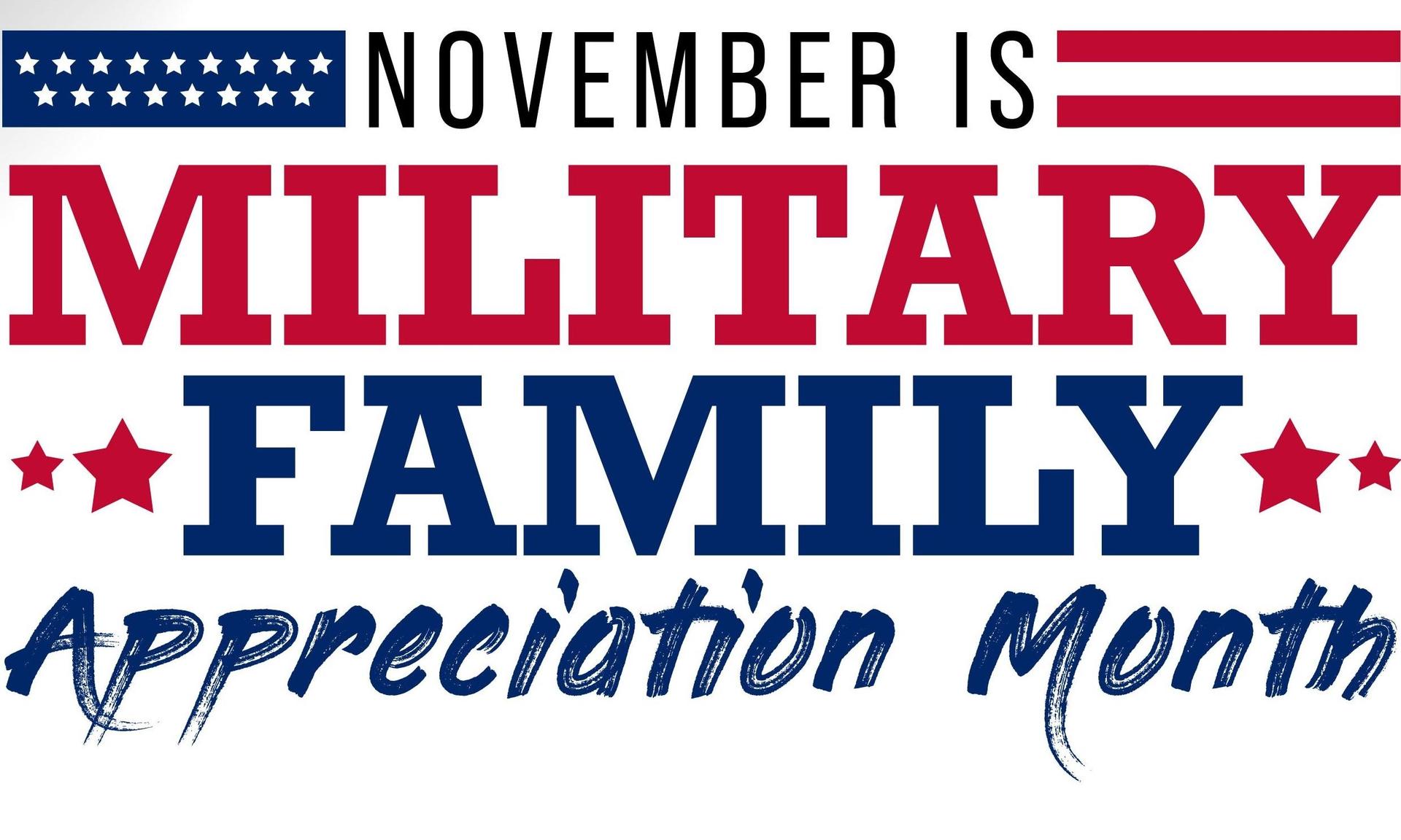 Nov is Military Family Month