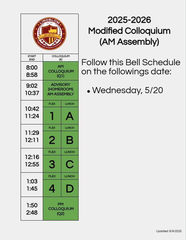 Schedule