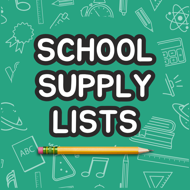 School Supply Lists for 2026-27