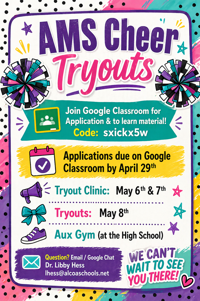 AMS Cheer tryouts