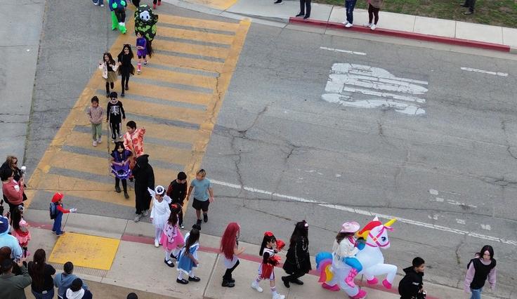 Character Parade at La Goria Elementary