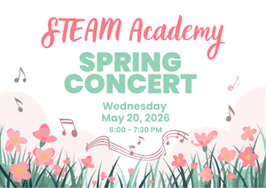 Join us for our Spring Concert on Wednesday, May 20th from 6:00–7:30 PM in the STEAM Cafeteria as our Musician Jaguars showcase their hard work and talent through a night of exciting performances.