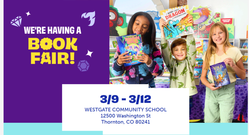 Middle School Book Fair March 9-12