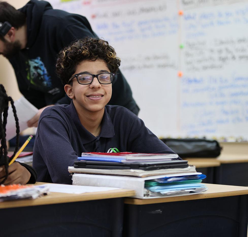 MIMMSAD high school student in classroom