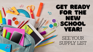 Get your supplies ready!