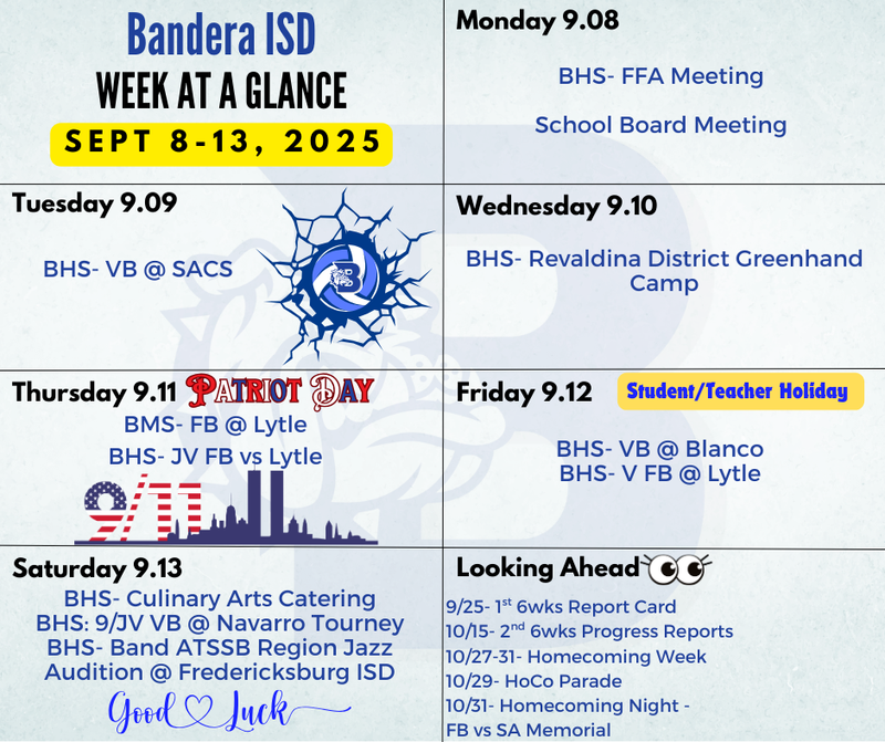 Week at a glance