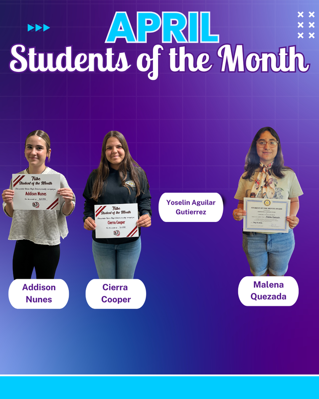Students of the Month