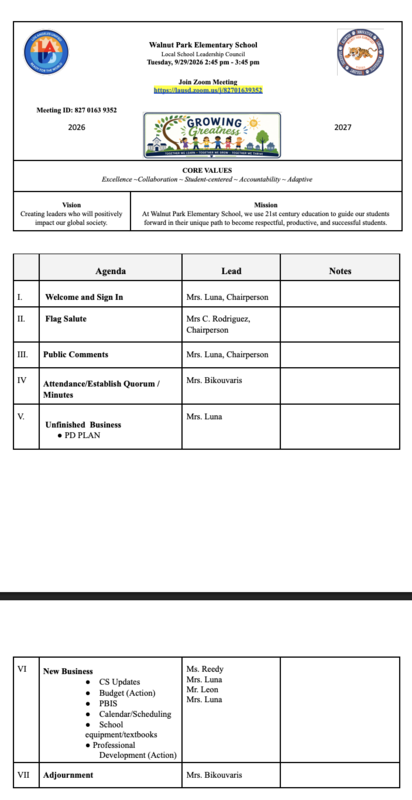 Agenda