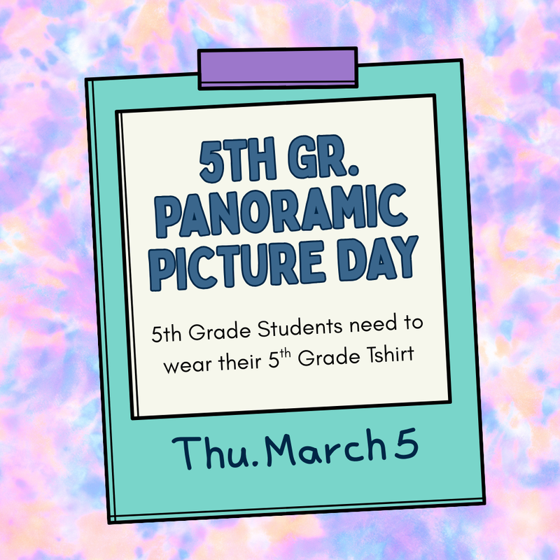 5th Grade Panoramic Picture Day - Thu. March 5 Featured Photo