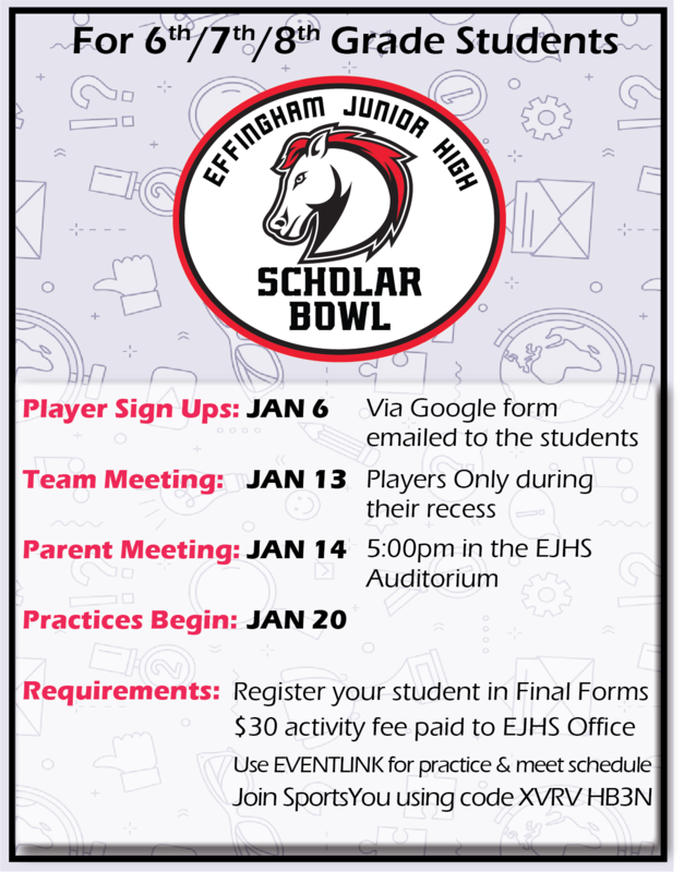 Scholar Bowl Information