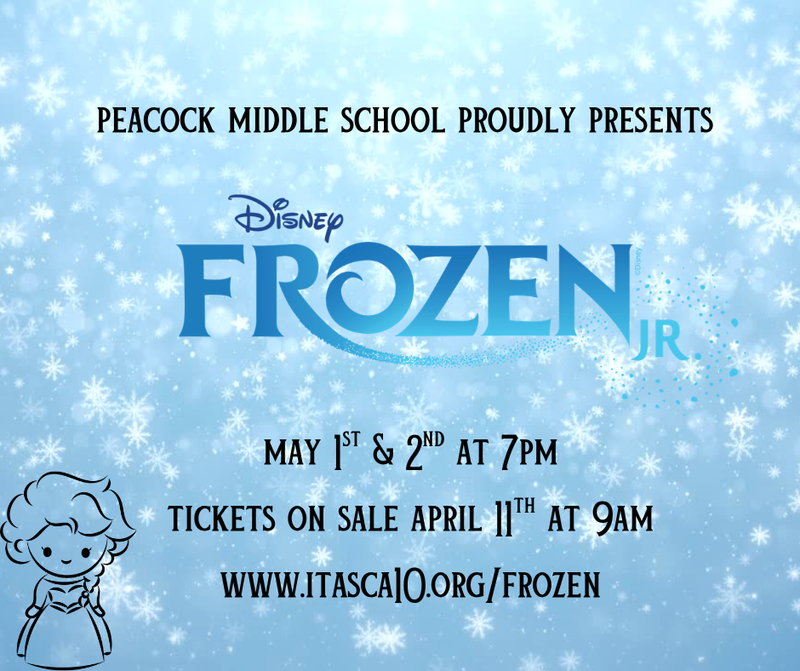 frozen the musical at peacock middle school
