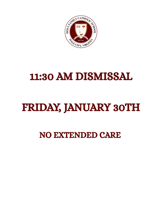 11:30 AM Dismissal