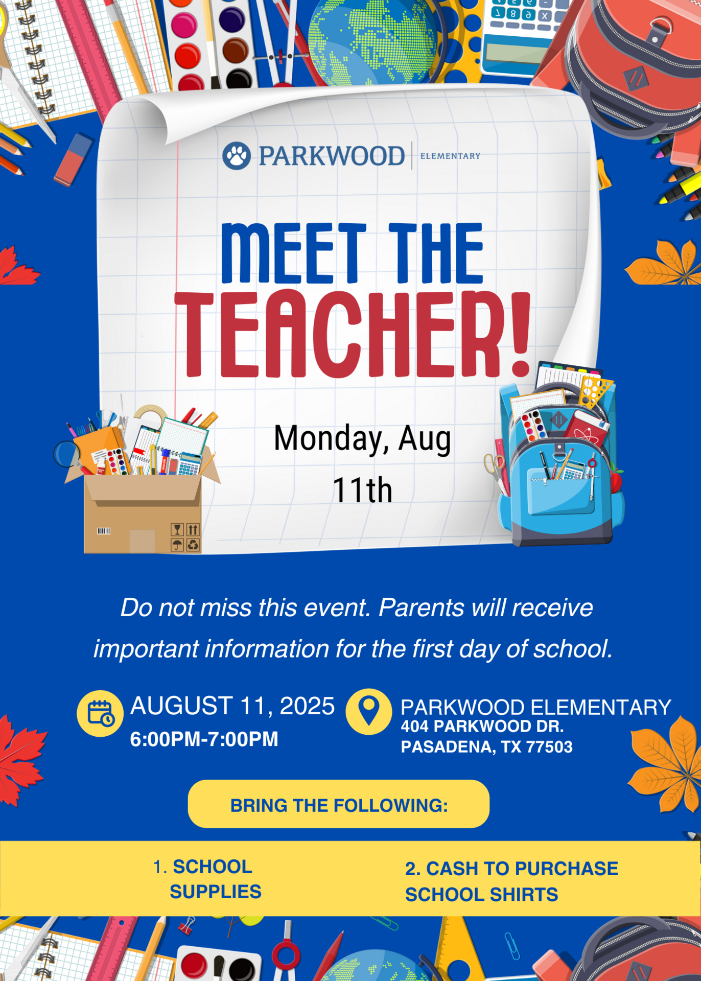 Meet the teacher english