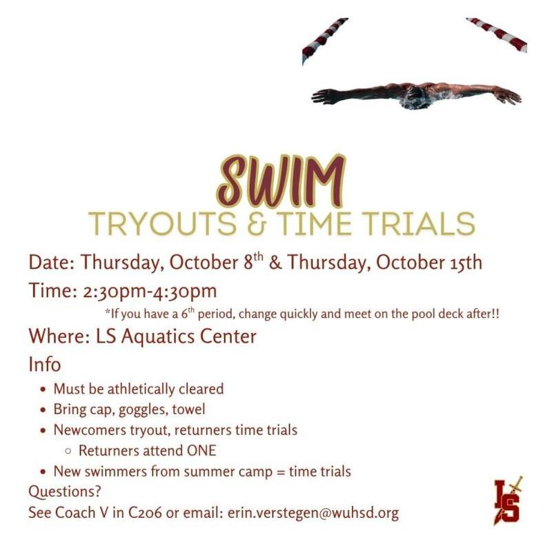 swim tryouts