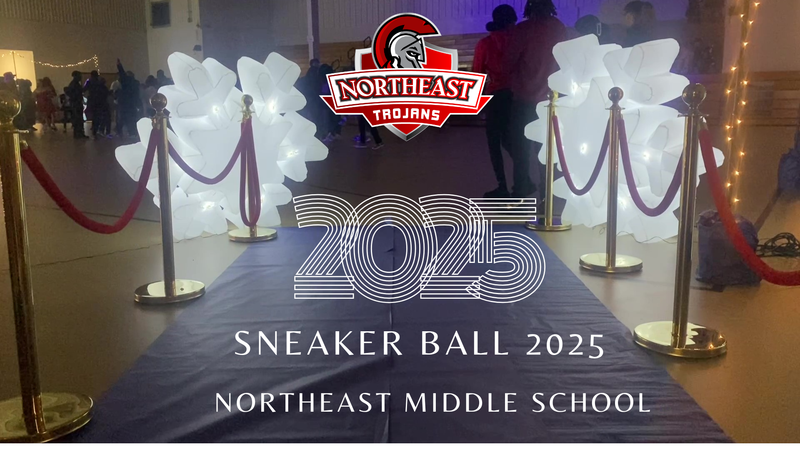 Northeast Middle School Sneaker Ball Entrance