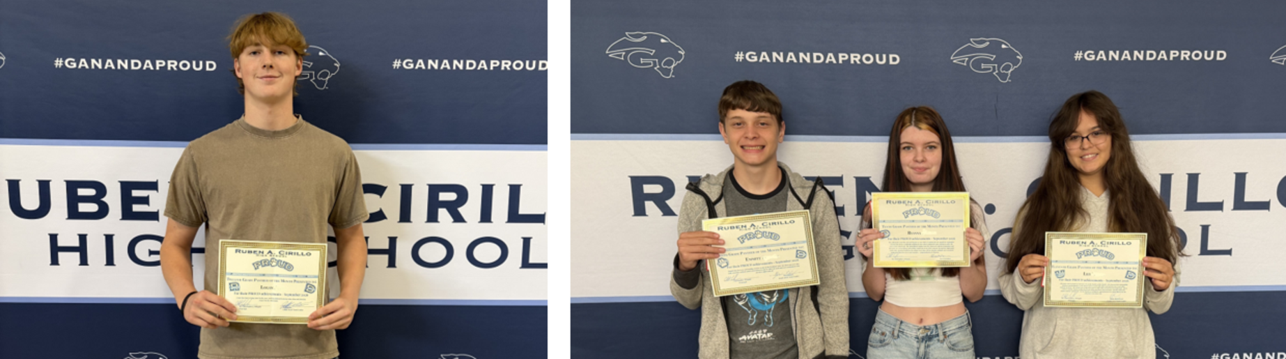 features our September student Panthers of the Month