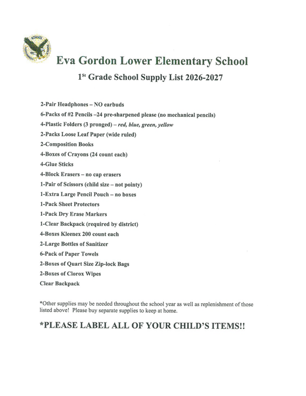 spsd 2026-27 school supplies list