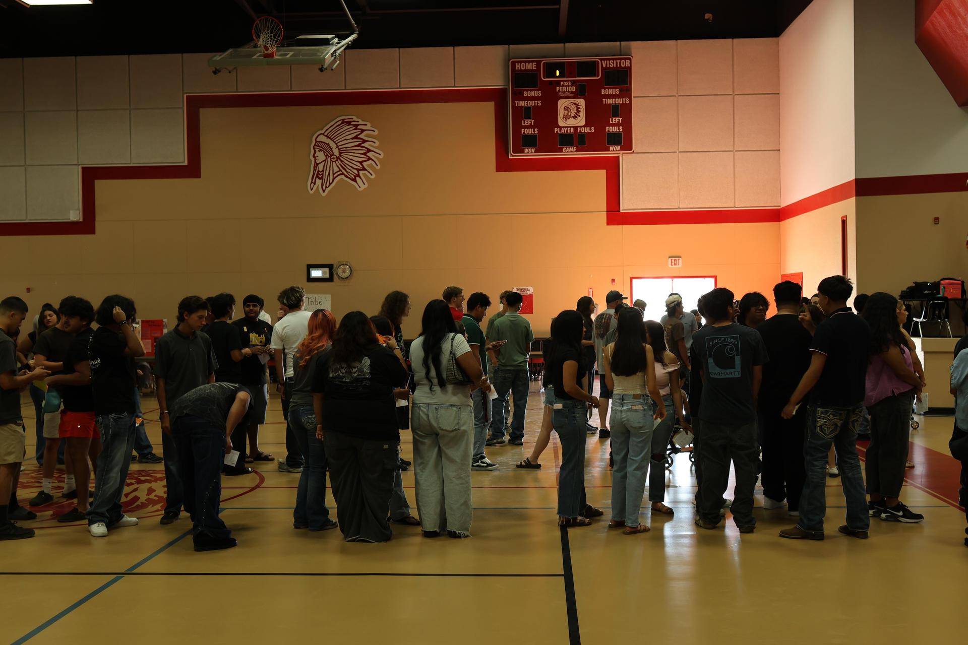 Students and staff at Tribe Turnout 17
