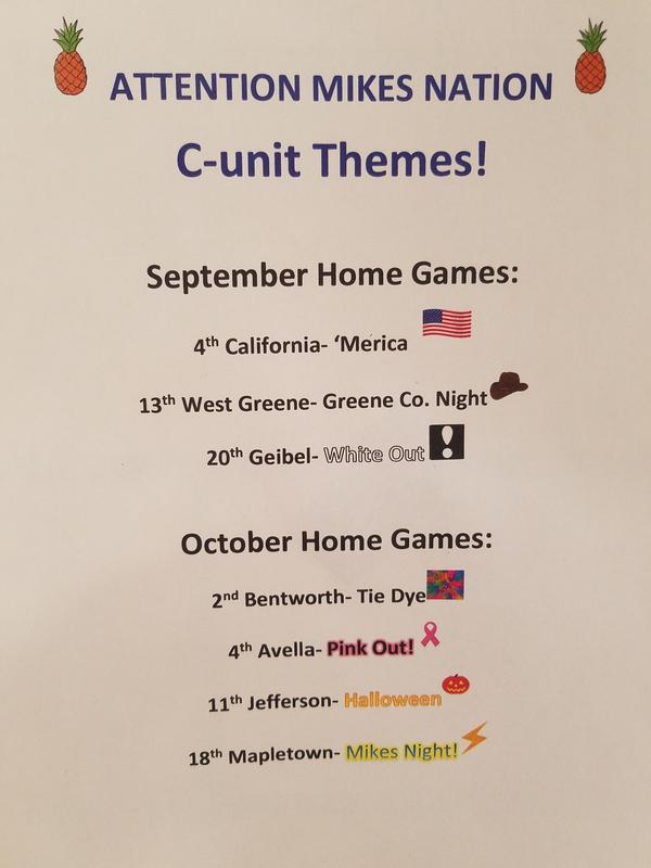 Attention Mikes Nation! Carmichaels Area Senior High School