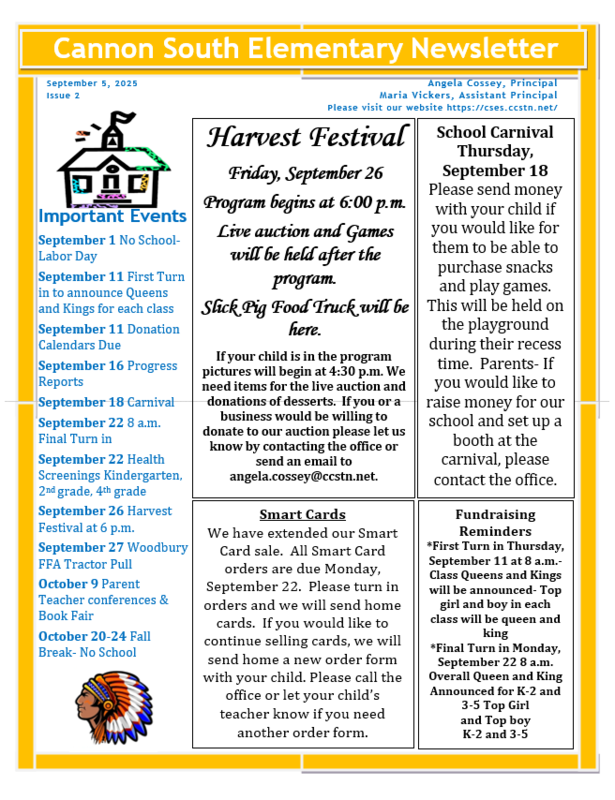 September Newsletter
