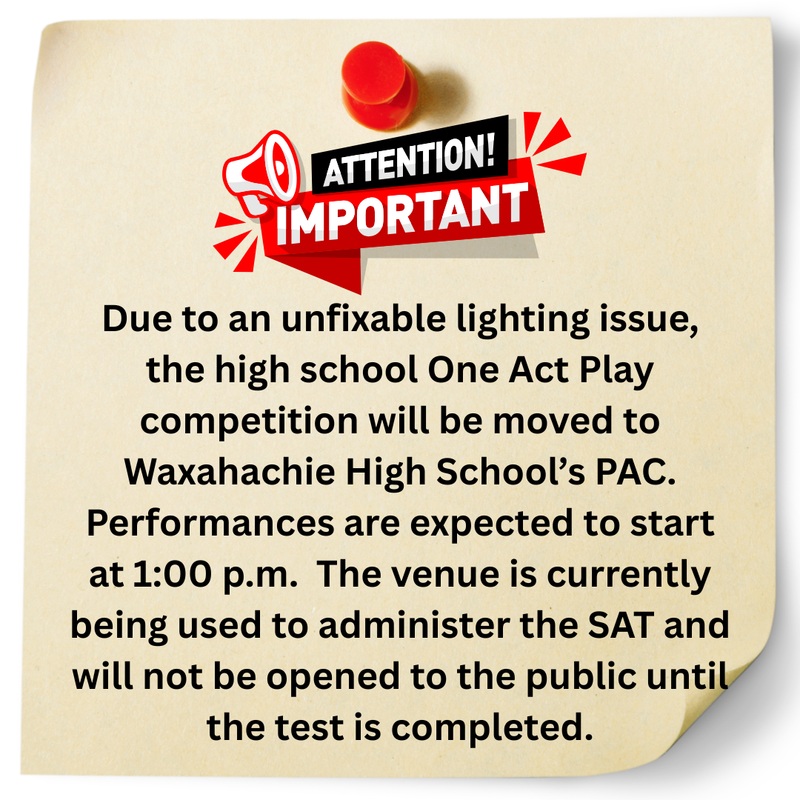 High School One Act Play Competition Featured Photo