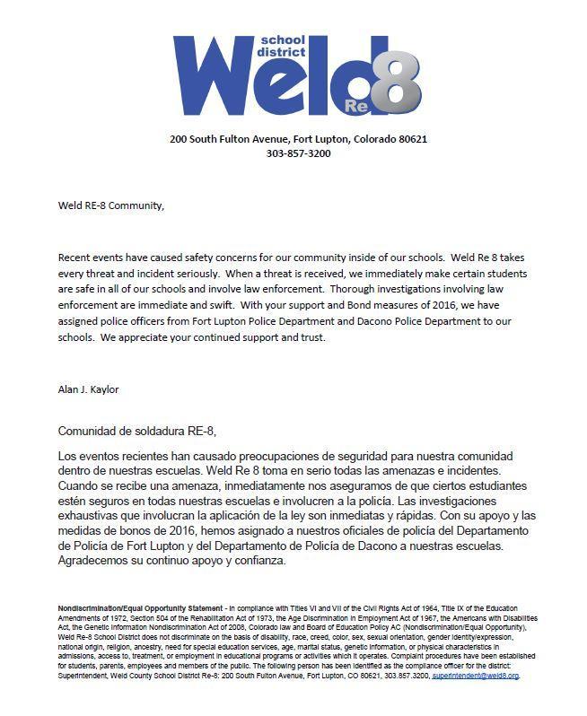 Safety Letter