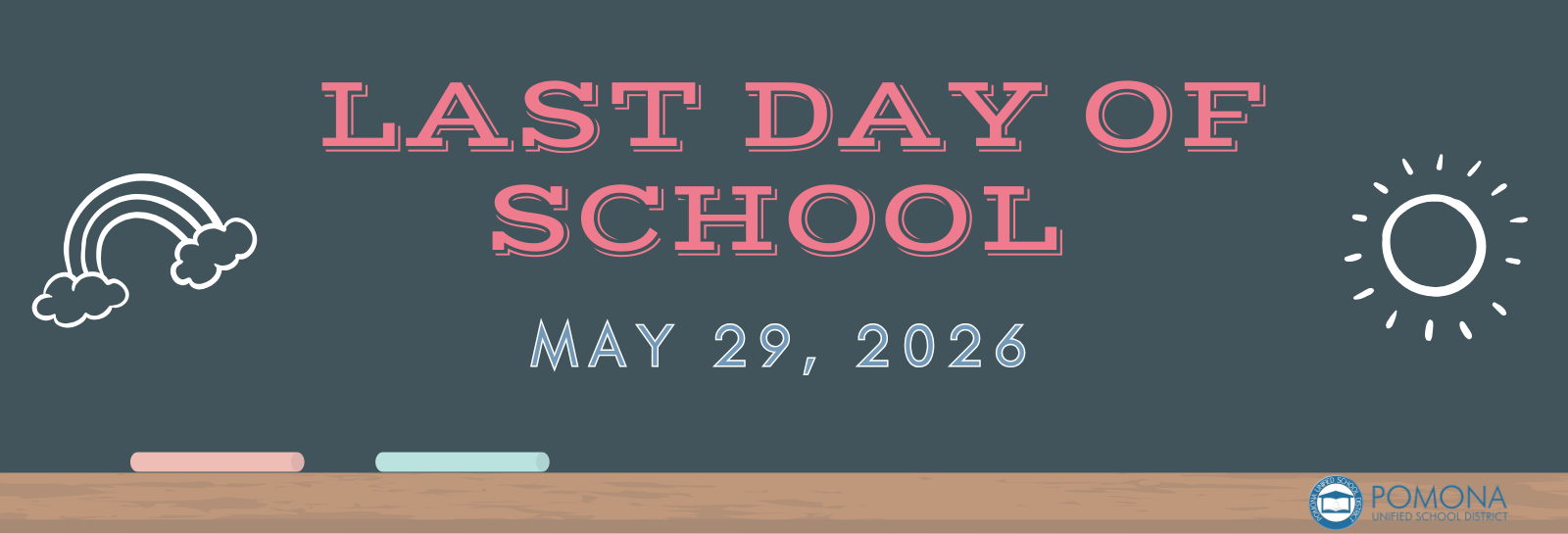 Last day of school web banner