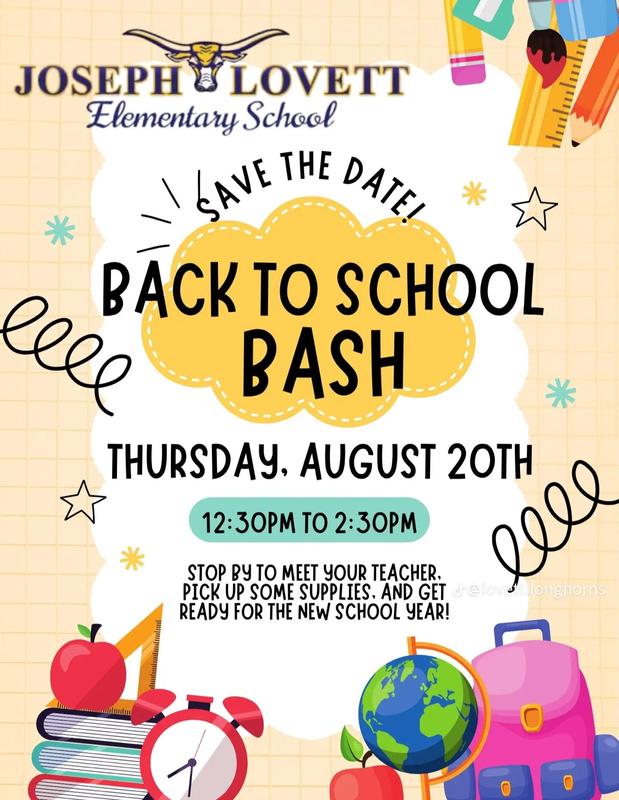 Back to School Bash Info