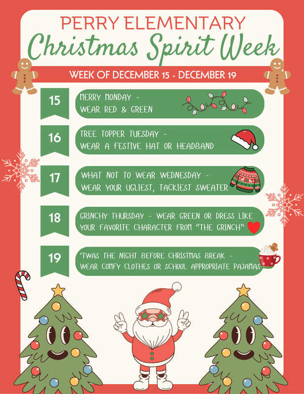 Elementary spirit week dress up 2025