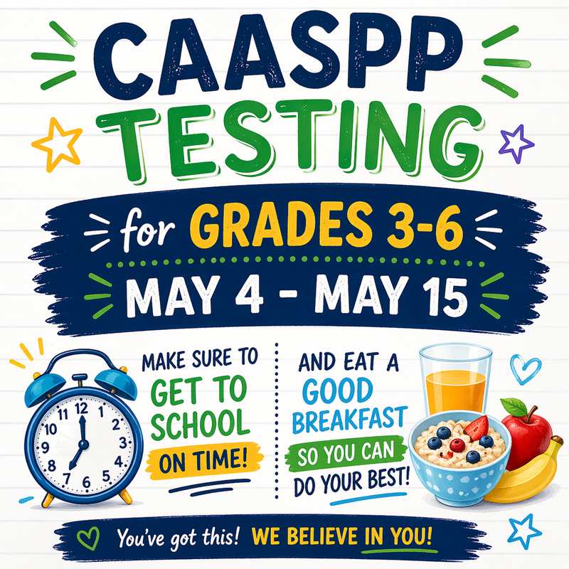 CAASPP Testing (Grades 3-6)