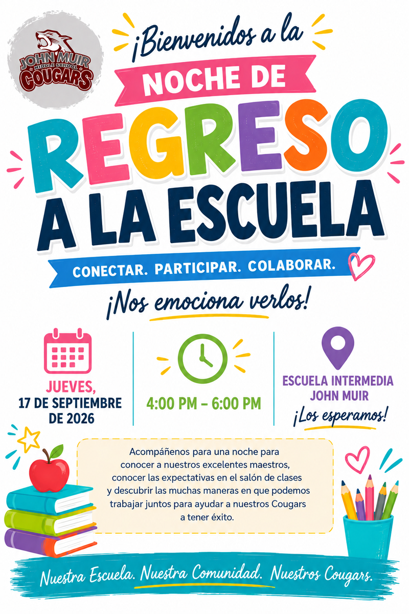 Back to School Flyer Spanish