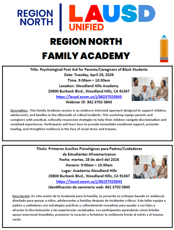 RNFA - April 28 at 9:00am (Woodland Hills Academy - Woodland Hills)