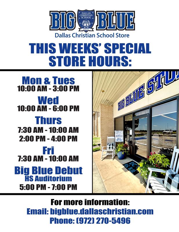 Big Blue Store Special Hours this Week! Featured Photo