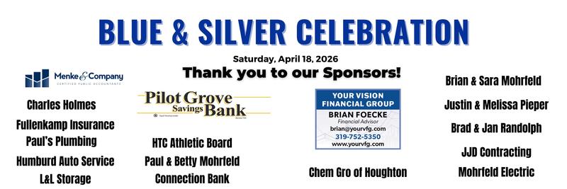 blue and silver sponsors