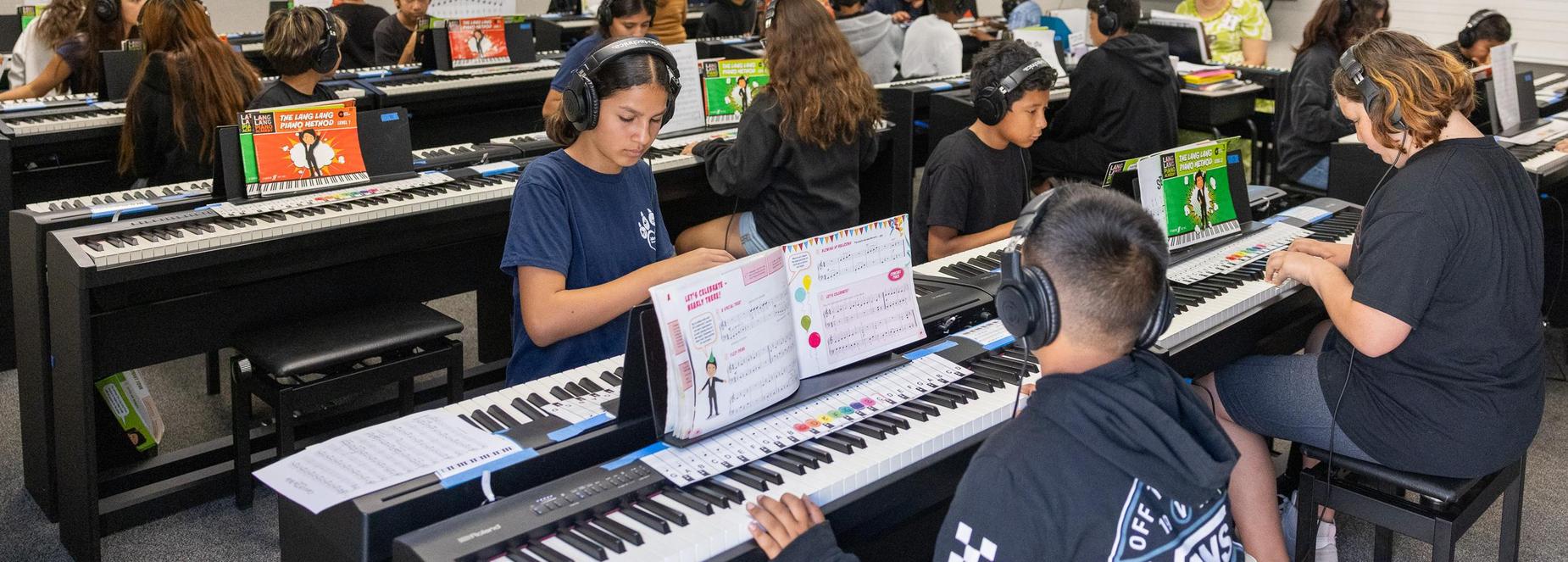 Piano Lab Students