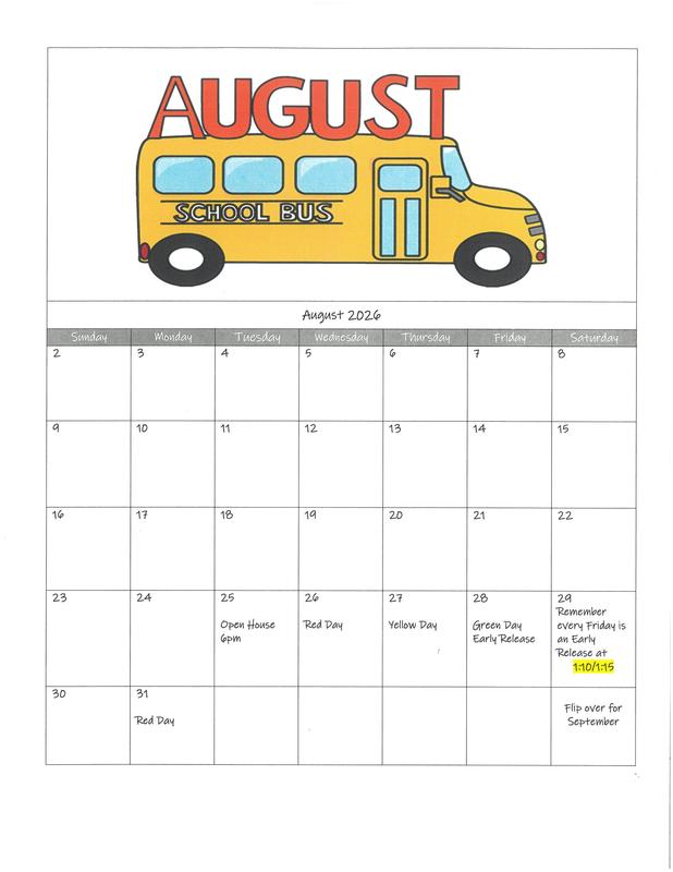 Aug Calendar