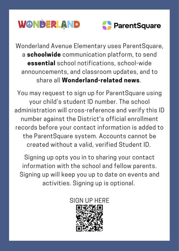 Parent Square sign up flyer