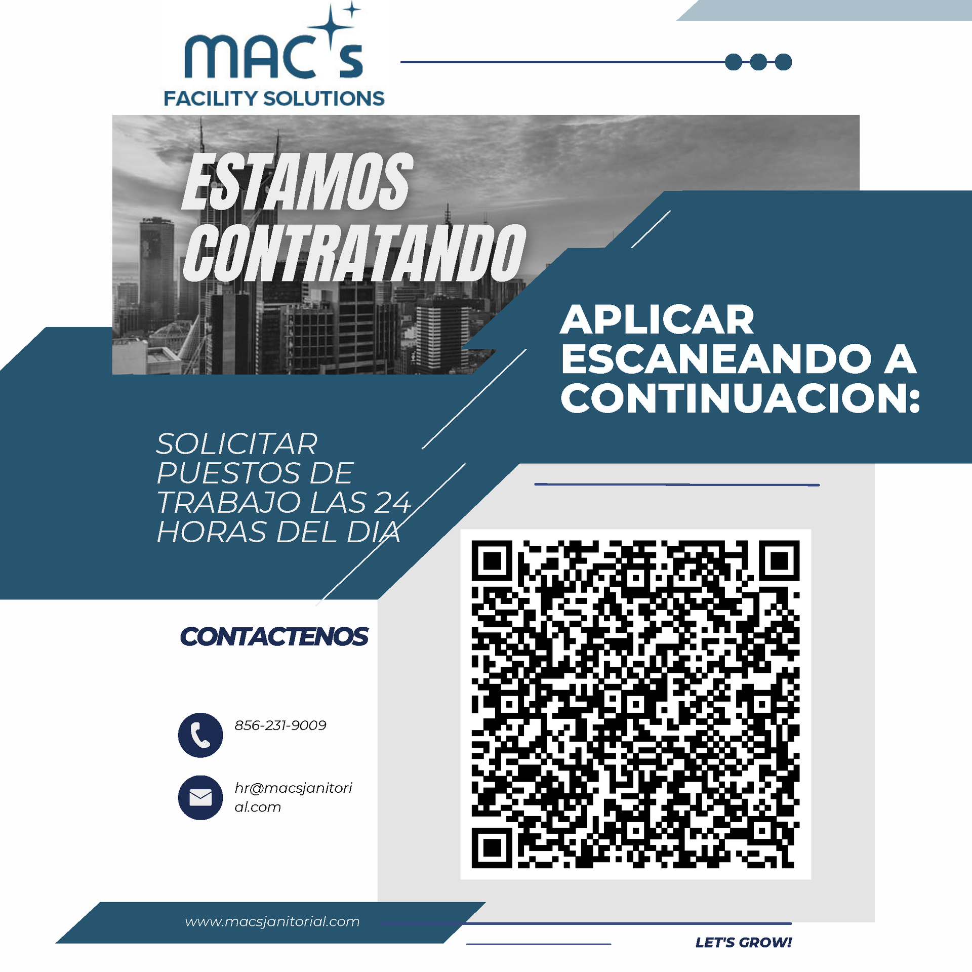 MACS Application Flyer Spanish