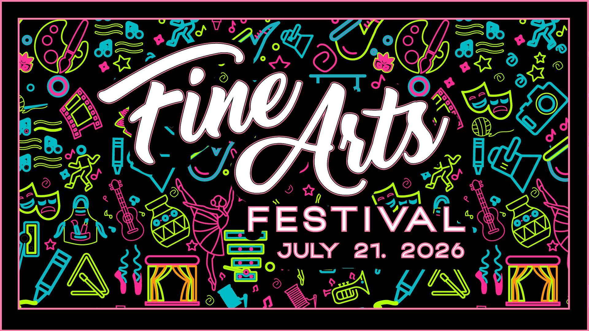 Fine Arts Festival 2026 workshop graphic.