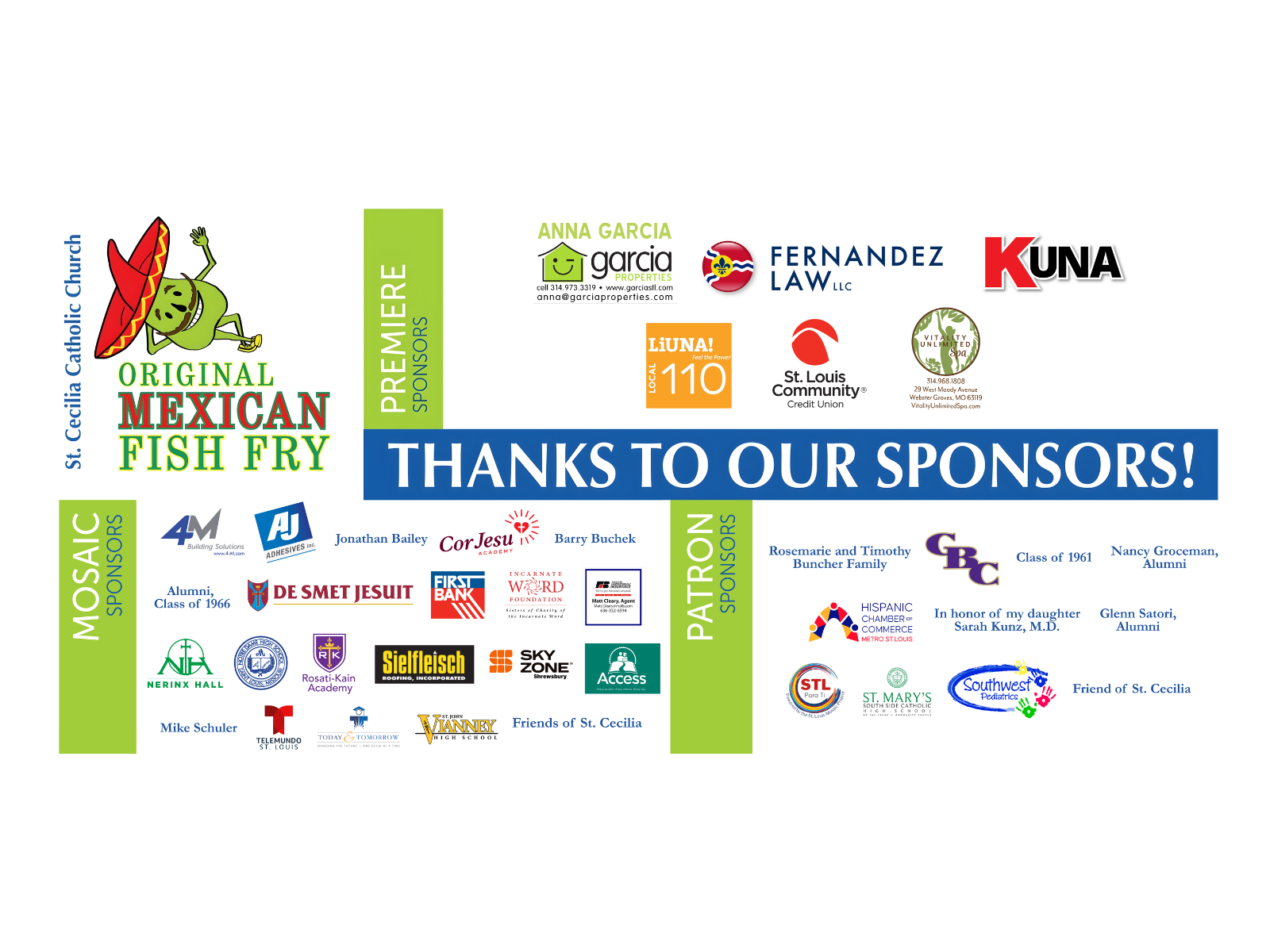Fish Fry Sponsor Banner