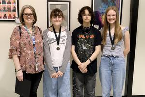 Pieper High School artists at May art show