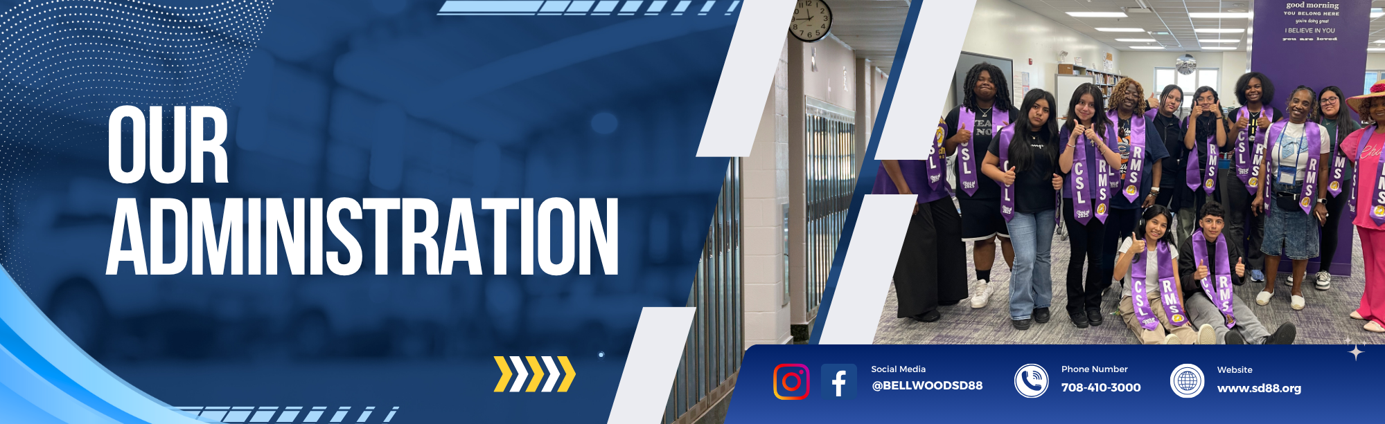 Our administration header