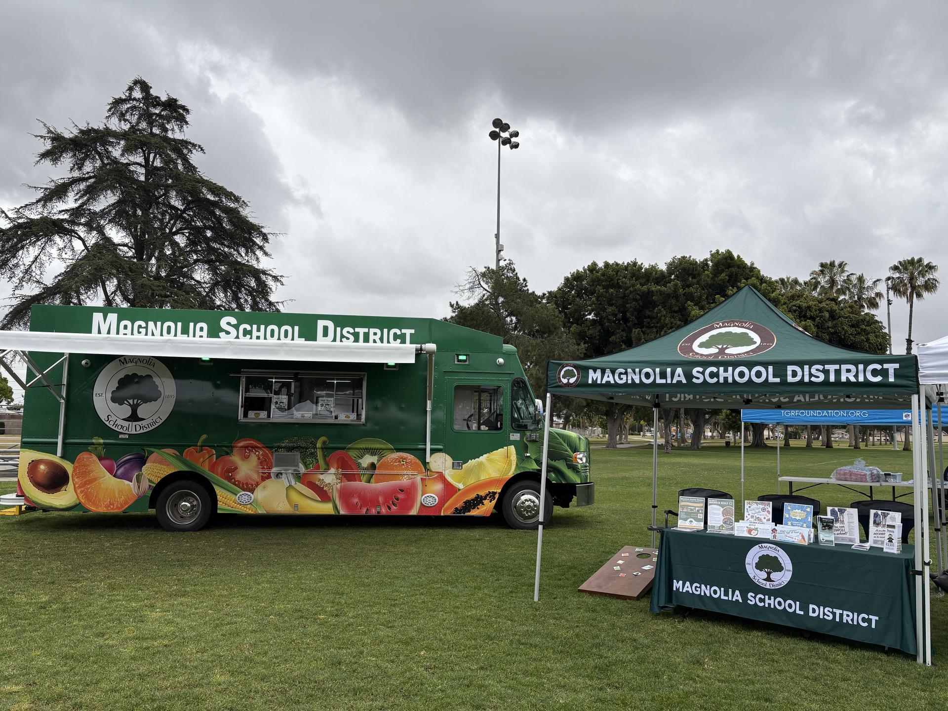 Food truck in a park