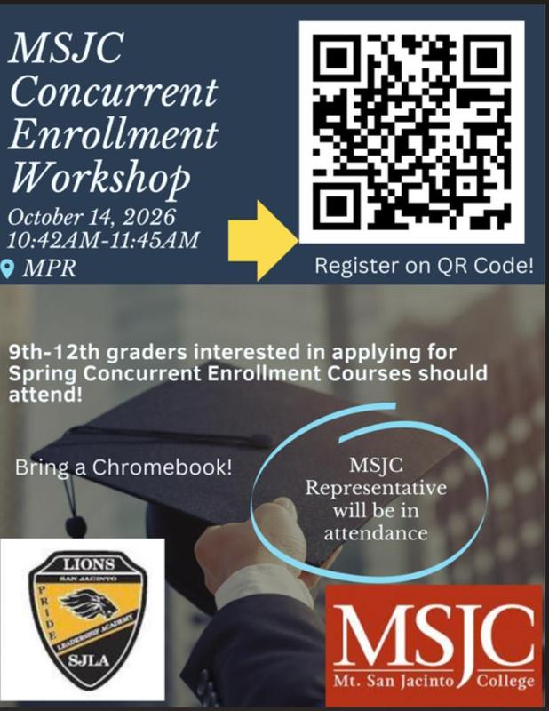 MSJC Concurrent Enrollment Workshop 2026