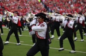 Kianah Aldaco in texas tech university band