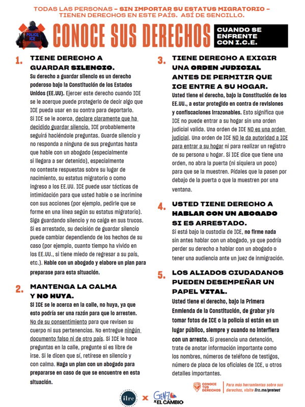 Know Your Rights when confronted by ICE Featured Photo