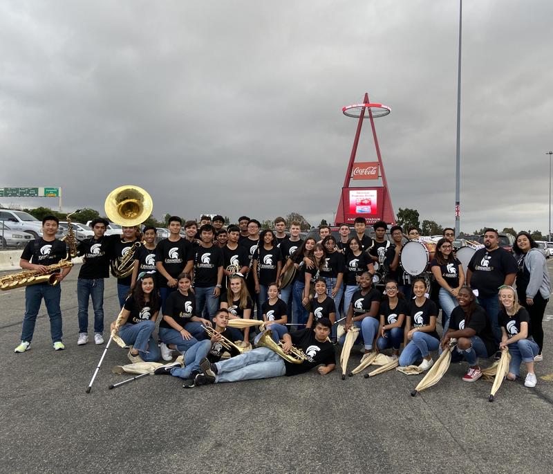 Spartan Regiment performs National Anthem at Angel's Stadium
